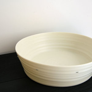 Saladier évasé Porcelaine Nathalie Audibert Céramique ouvrage boutique créateur
