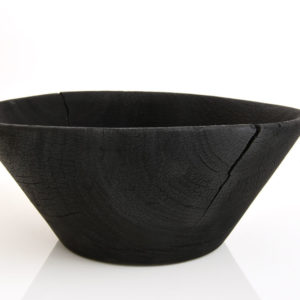 Saladier conique Bois brûlé Sébastien Krier wabisabi galerie boutique ouvrage aix en provence